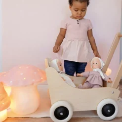 Landau pour poupée en bois