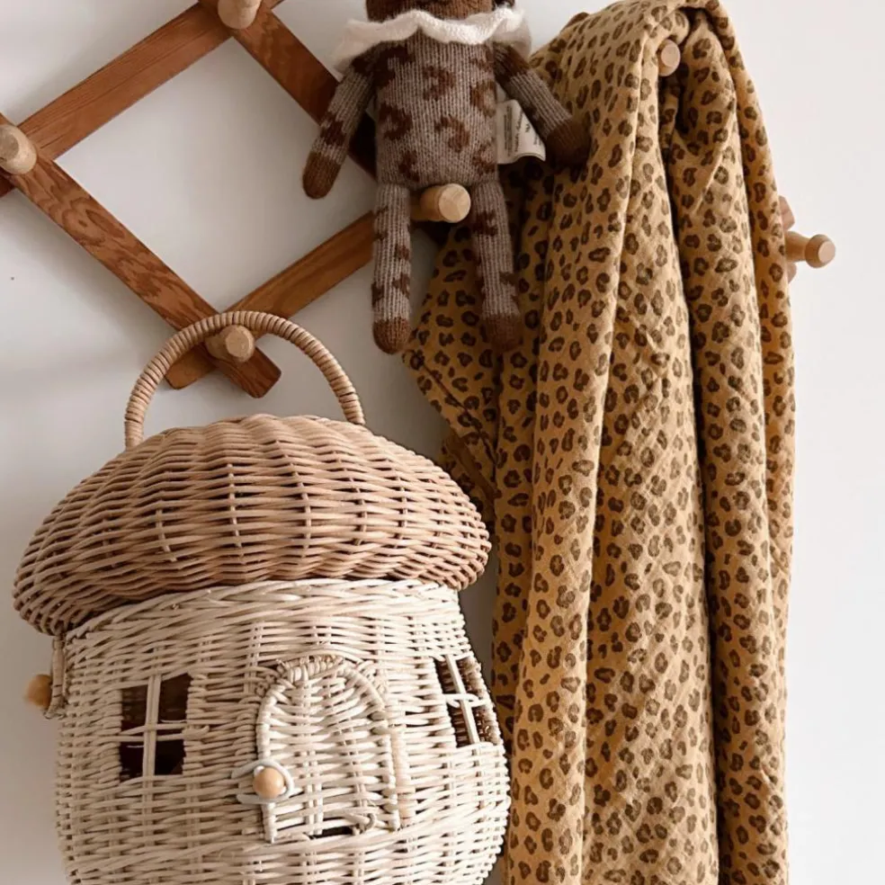 Lange Bianca Mini Léopard Coffee (70 x 70 cm)