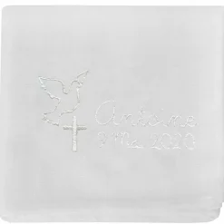 Lange de baptême personnalisable (70 x 70 cm)