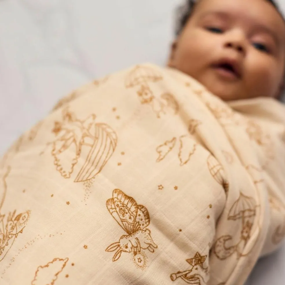 Lange emmaillotage Dreamy Adventurers (120 x 120 cm)