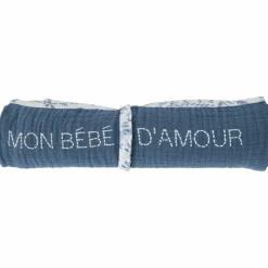 Lange en double gaze de coton gaufré Forêt enchantée (70 x 70 cm)