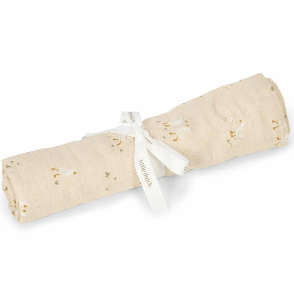 Lange XL en gaze de coton Little Goose (120 x 120 cm)