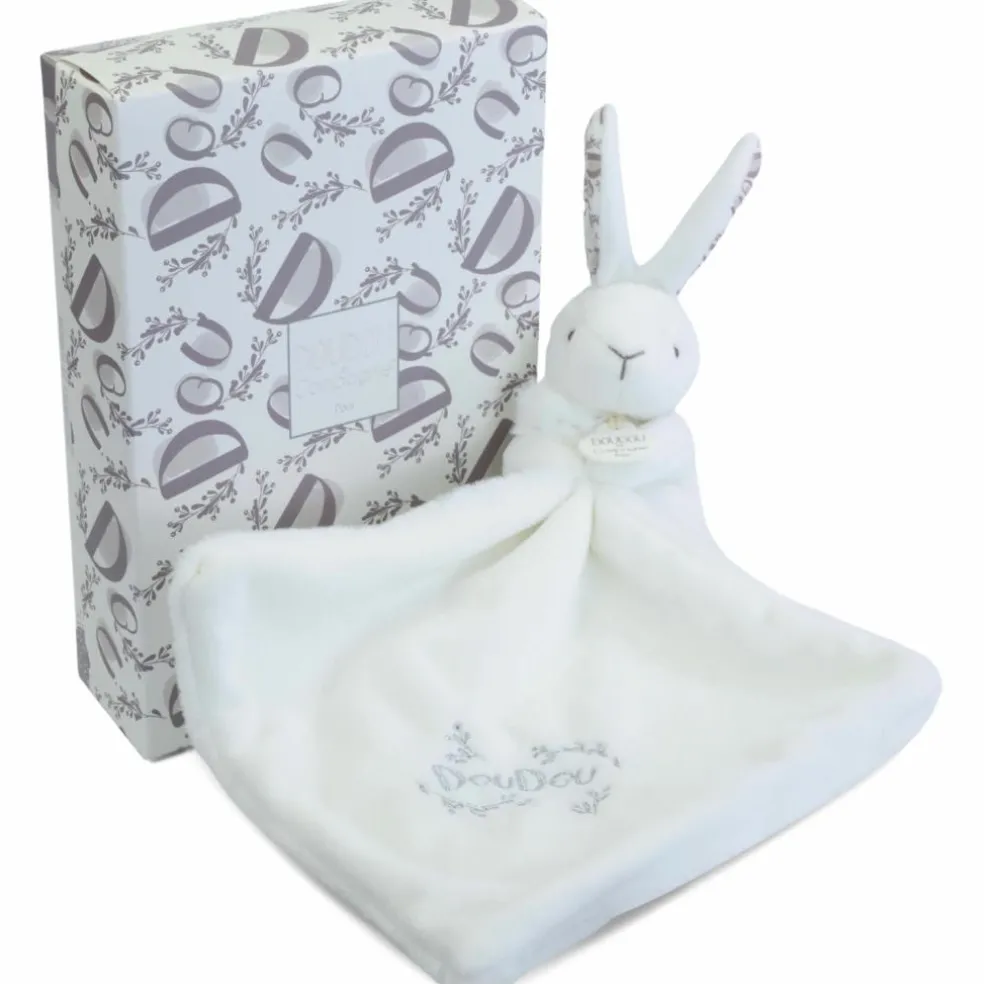 Lapin Doudou blanc (10 cm)