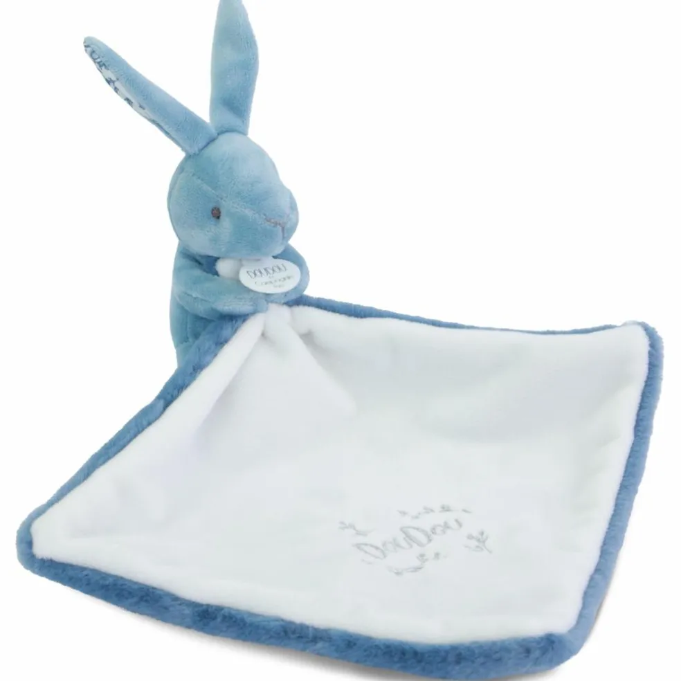 Lapin Doudou bleu (10 cm)