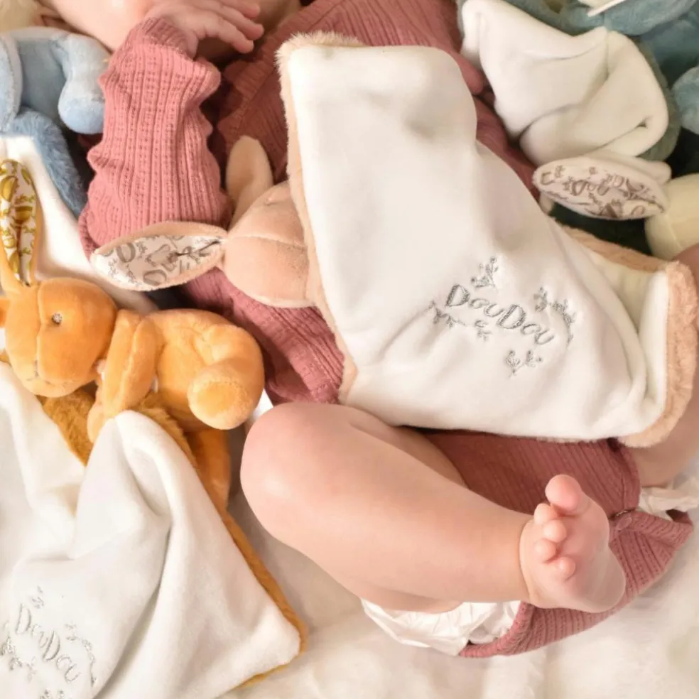 Lapin Doudou ocre (10 cm)