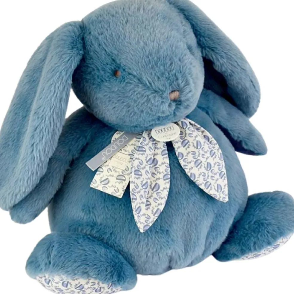 Lapin Doudou Pantin Bleu (42 cm)