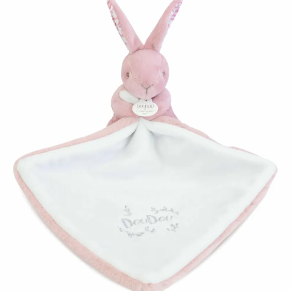Lapin Doudou rose (10 cm)