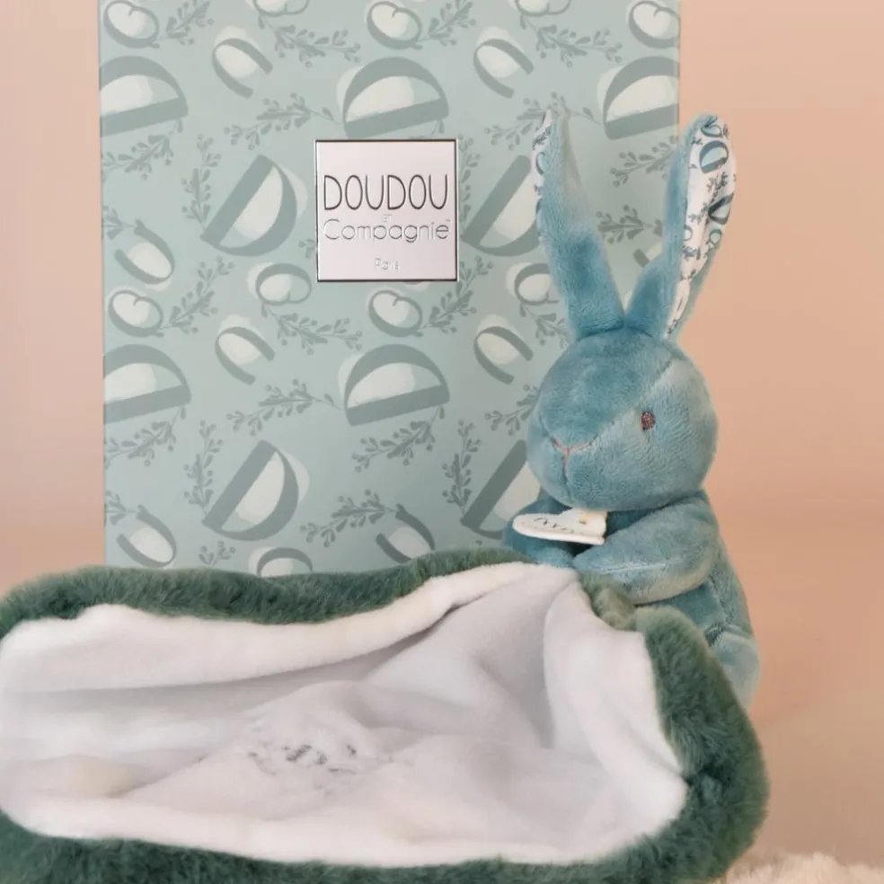 Lapin Doudou vert sauge (10 cm)