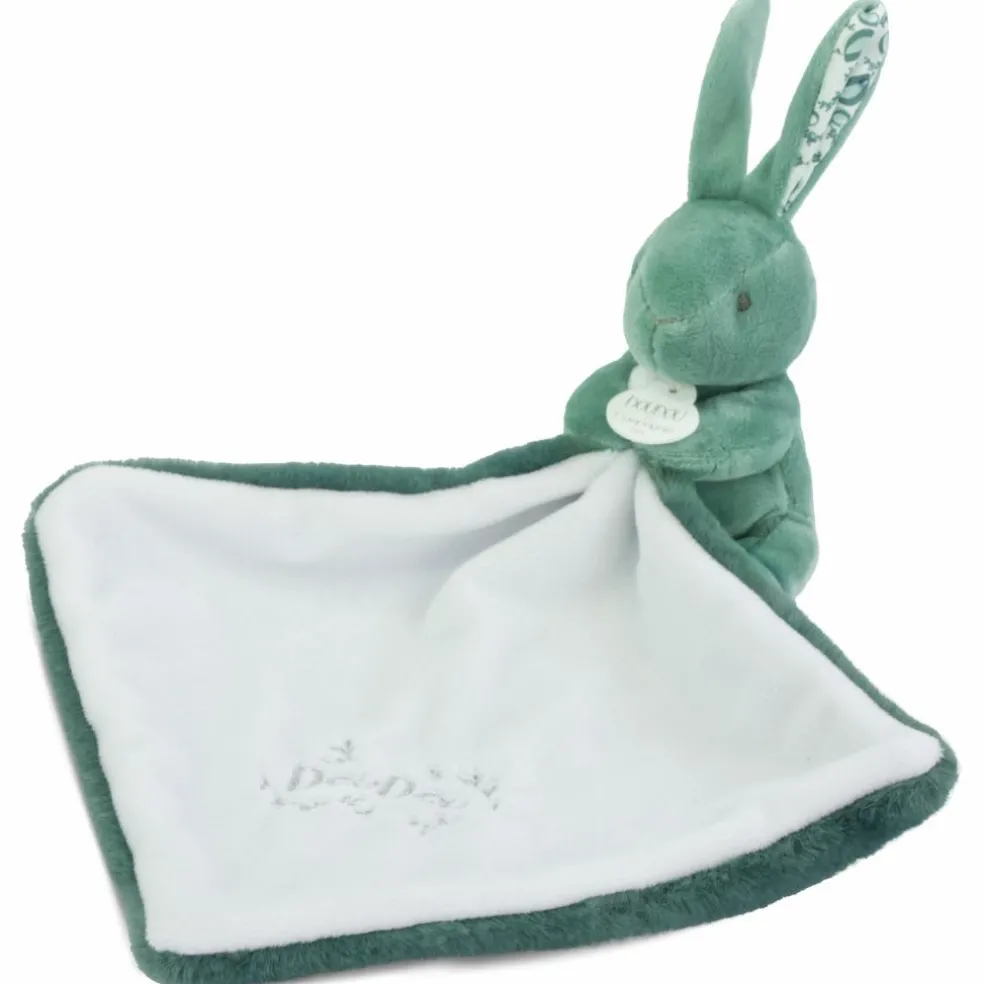 Lapin Doudou vert sauge (10 cm)