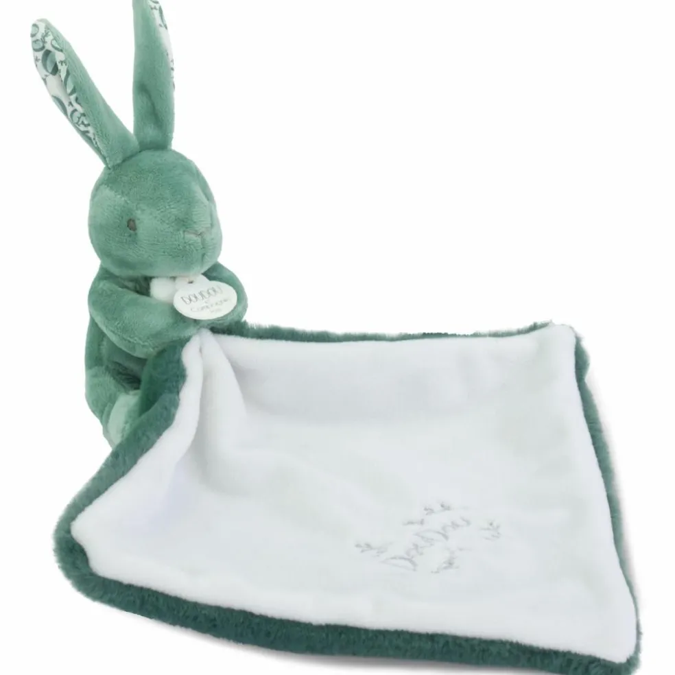 Lapin Doudou vert sauge (10 cm)
