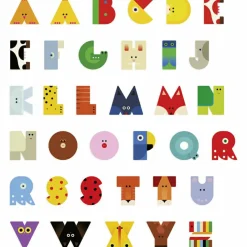 Lettre décorative pieuvre R (coloris aléatoire)