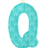 Lettre en tissu à suspendre Q (9,5 cm)