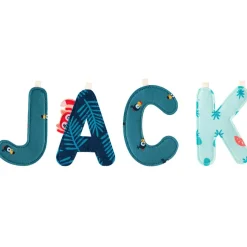 Lettre en tissu à suspendre J (9,5 cm)