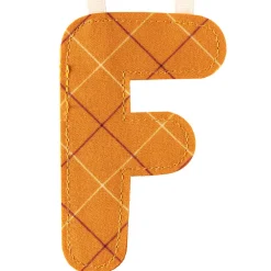Lettre en tissu à suspendre F (9,5 cm)