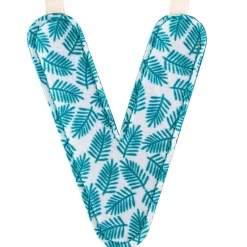 Lettre en tissu à suspendre réversible V (9,5 cm)