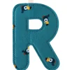 Lettre en tissu à suspendre R (9,5 cm)