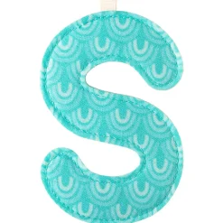 Lettre en tissu à suspendre S (9,5 cm)