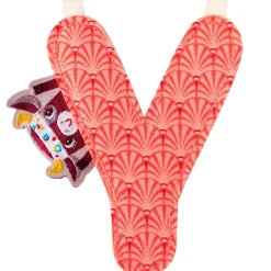 Lettre en tissu à suspendre réversible Y (9,5 cm)