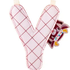 Lettre en tissu à suspendre réversible Y (9,5 cm)
