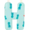 Lettre en tissu à suspendre réversible H (9,5 cm)