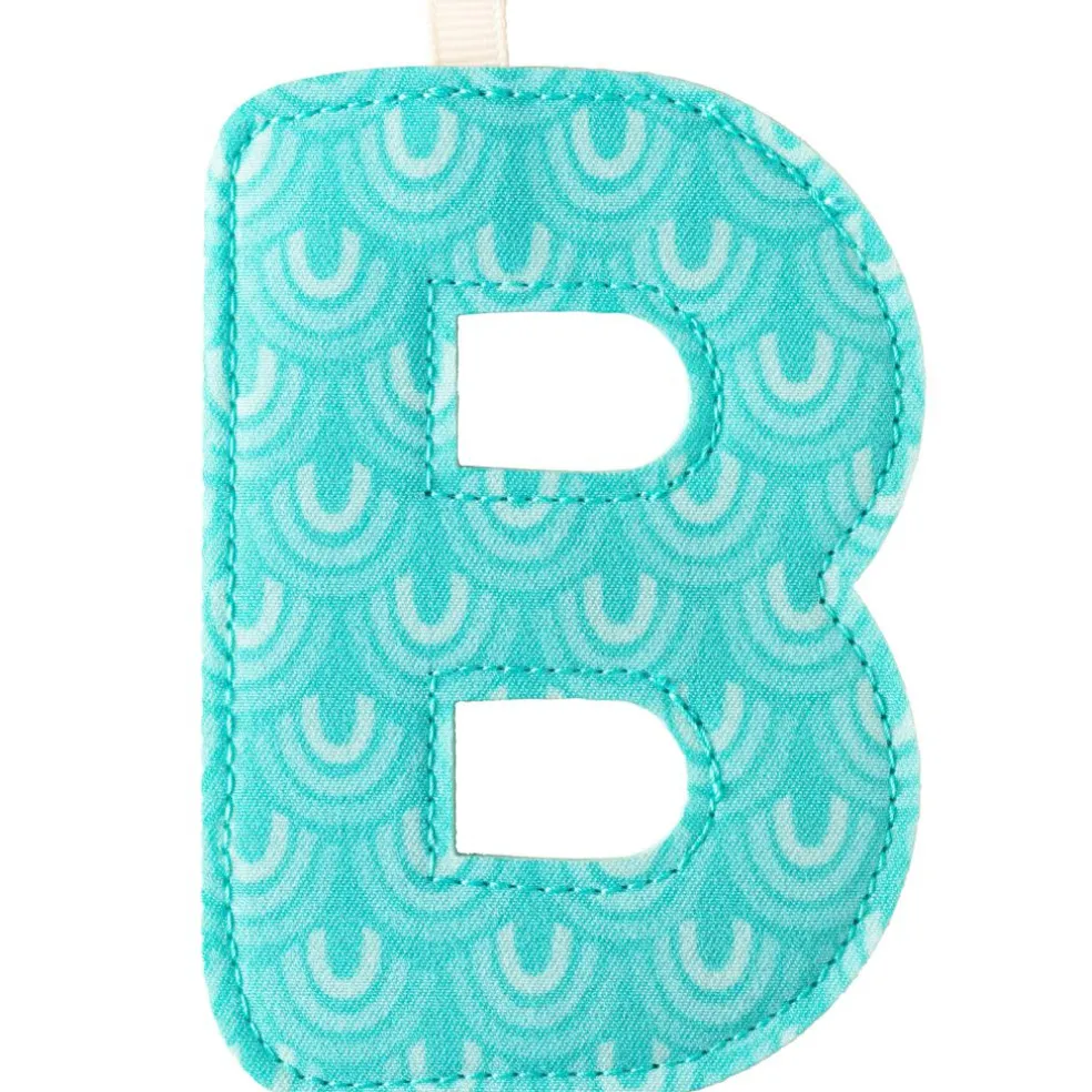 Lettre en tissu à suspendre B (9,5 cm)