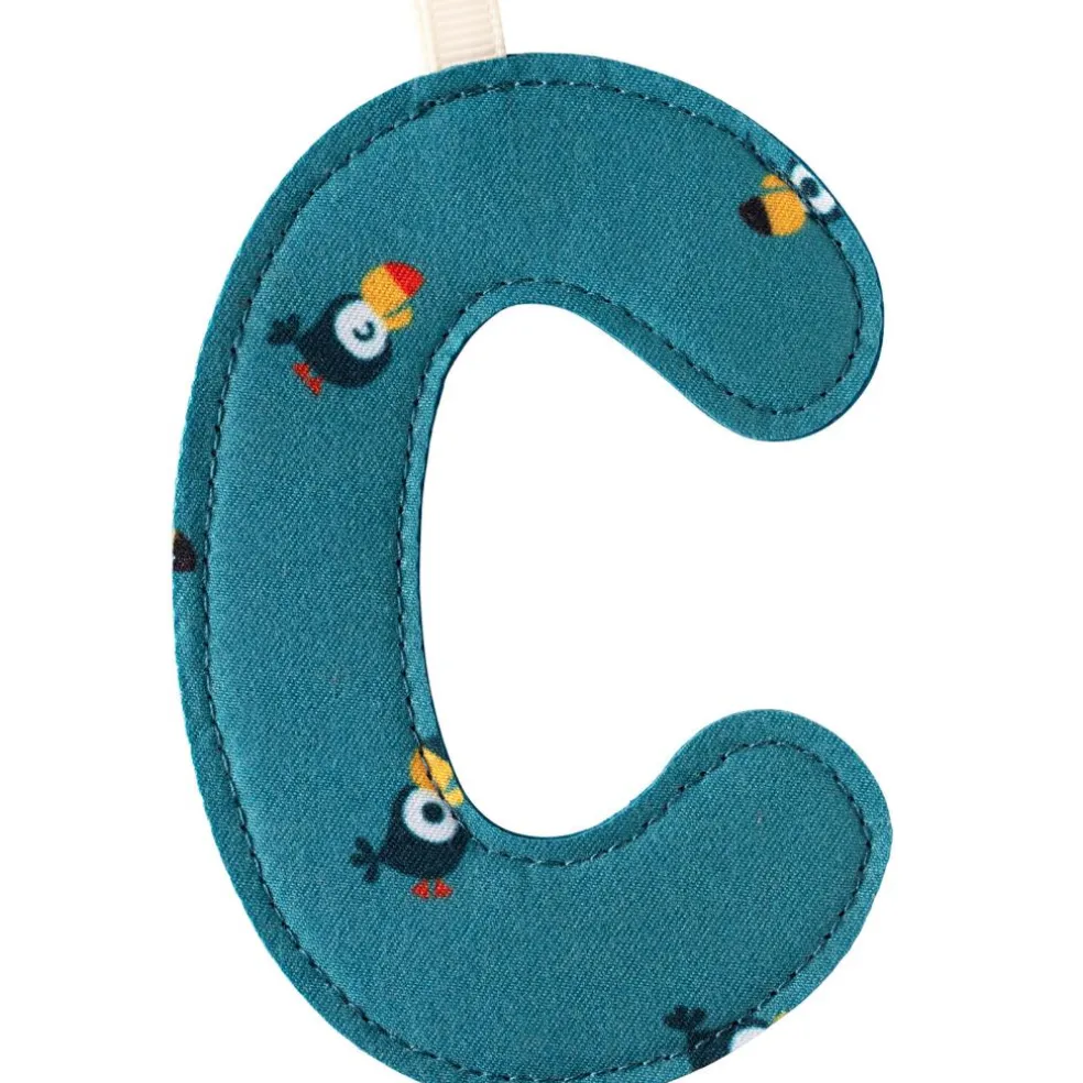 Lettre en tissu à suspendre C (9,5 cm)