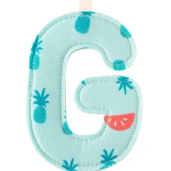 Lettre en tissu à suspendre G (9,5 cm)