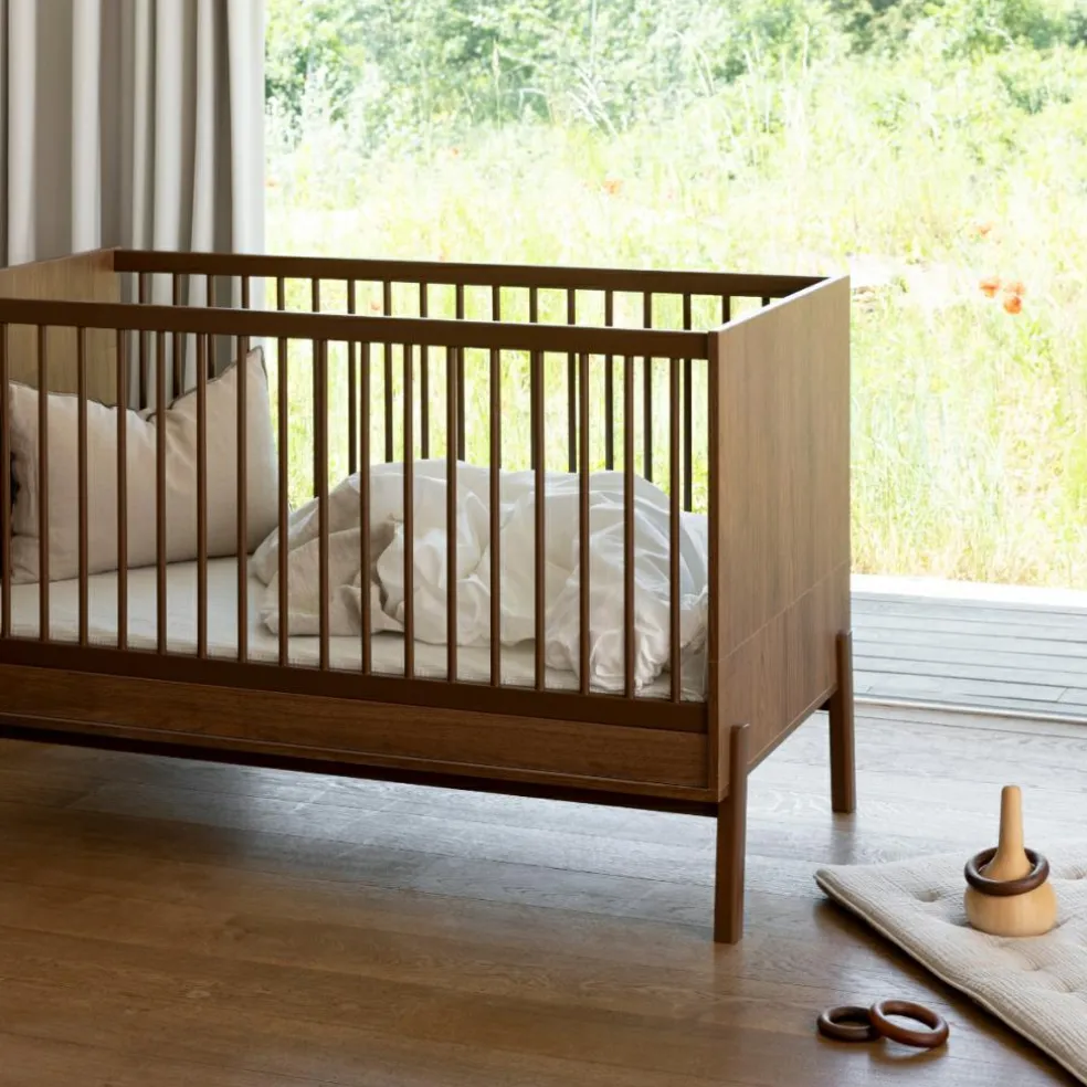 Lit à barreaux Ashi Chestnut (120 x 60 cm)