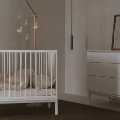 Lit à barreaux Ashi Crème (120 x 60 cm)