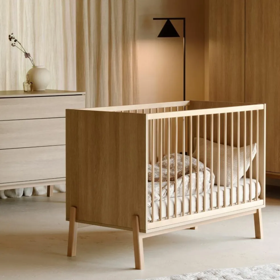 Lit à barreaux Ashi Honey Ash (120 x 60 cm)