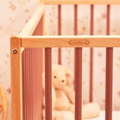 Lit à barreaux en bois Arthur hybride vieux rose (70 x 140 cm)