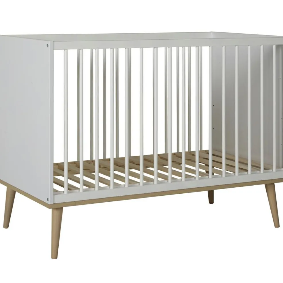 Lit à barreaux Flow White-Oak (120 x 60 cm)