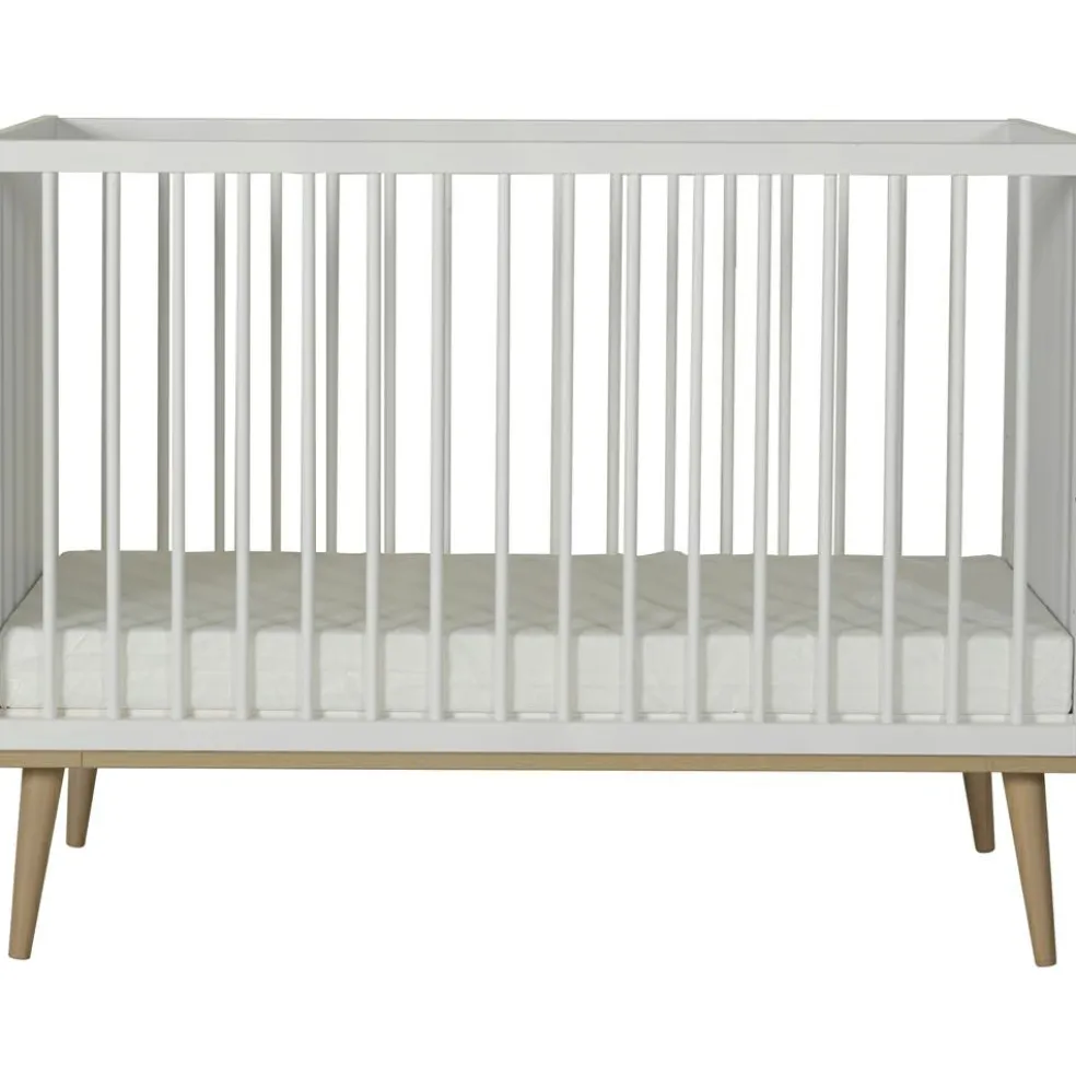 Lit à barreaux Flow White-Oak (120 x 60 cm)