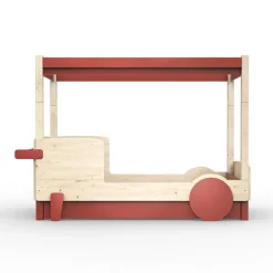 Lit baldaquin avec tiroir Discovery finition laquée (coloris au choix)