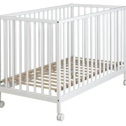 Lit bébé à barreaux Mountain blanc (60 x 120 cm)