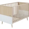 Lit bébé à barreaux Nature (60 x 120 cm)