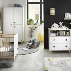 Lit bébé à barreaux Oslo (60 x 120 cm)