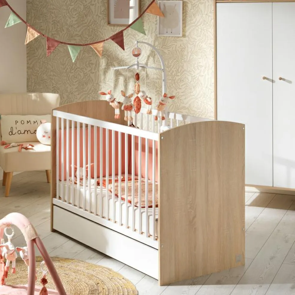 Lit bébé Acces bois blanc (60 x 120 cm)