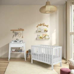 Lit bébé Annie avec système de bercement intégré (120 x 60 cm)