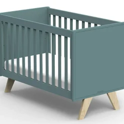 Lit bébé Madavin avec pieds en bouleau coloris au choix (60 x 120 cm)