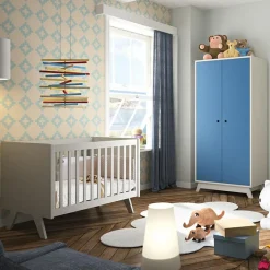 Lit bébé Madavin coloris au choix (60 x 120 cm)