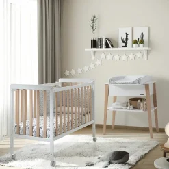 Lit bébé roulant Nordika (60 x 120 cm)