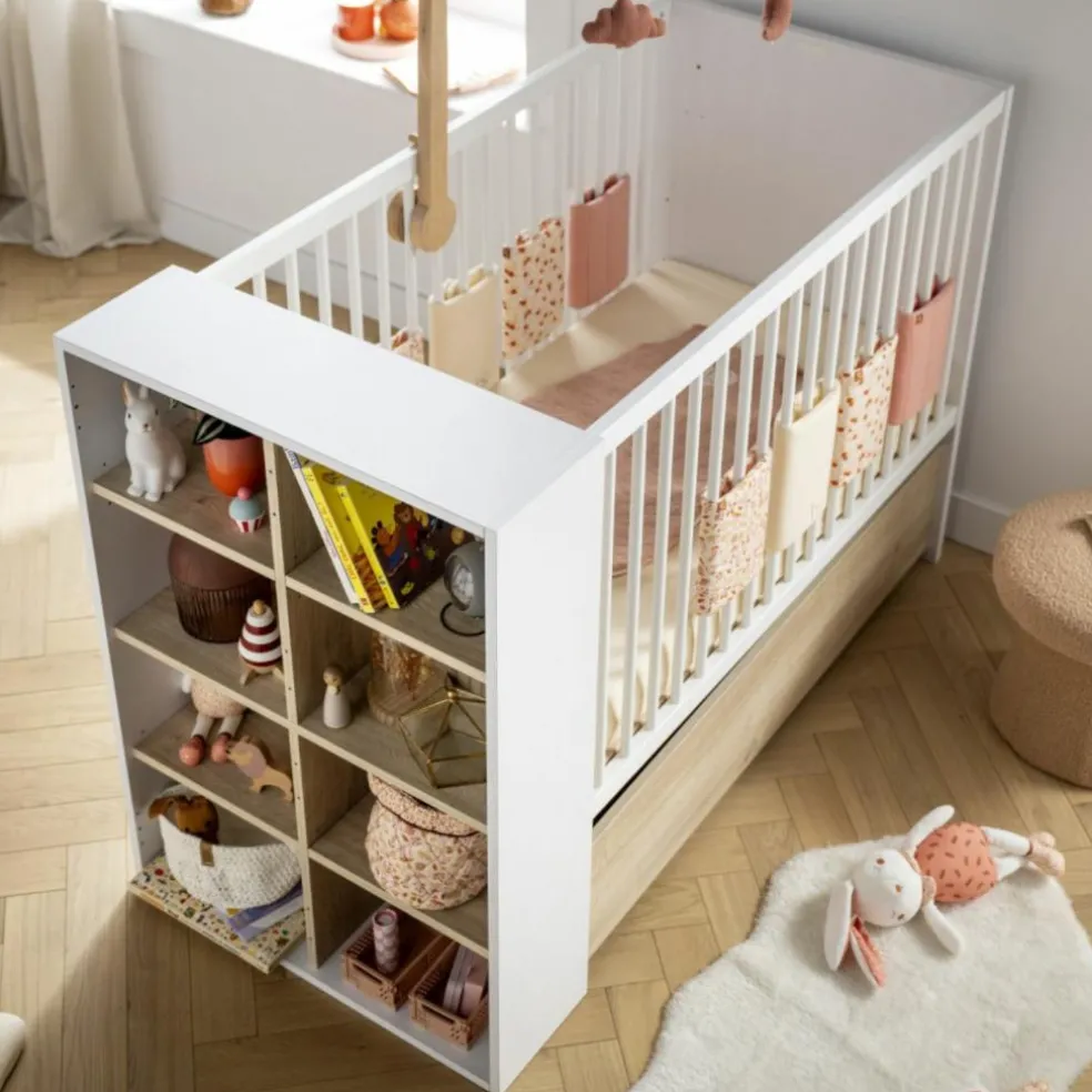 Lit bébé transformable Paloma (60 x 120 cm)