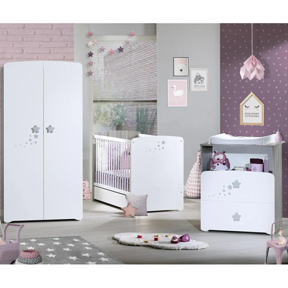 Lit bébé têtes panneaux New Nao (60 x 120 cm)