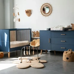 Lit bébé évolutif Bold Blue (70 x 140 cm)