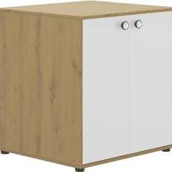 Lit bébé évolutif en lit junior Arthur imitation chêne (60 x 120 cm)