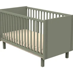 Lit bébé évolutif Little big bed Eleonore kaki (70 x 140 cm)