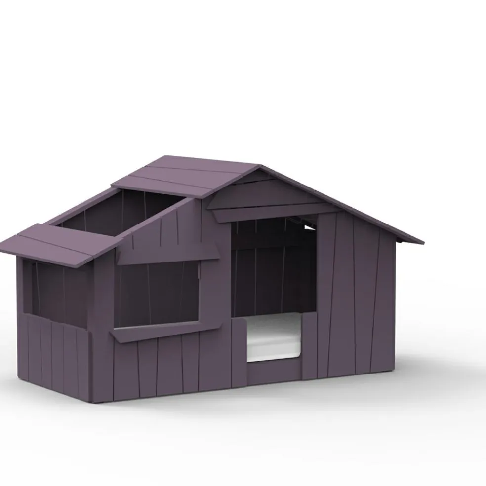 Lit cabane Montessori coloris au choix (90 x 190 cm)