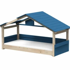 Lit cabane Star Light 3 finition laquée (coloris au choix)