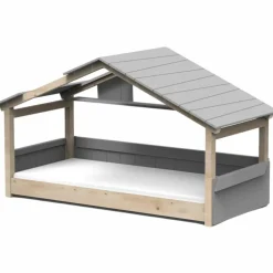 Lit cabane Star Light 3 finition laquée (coloris au choix)